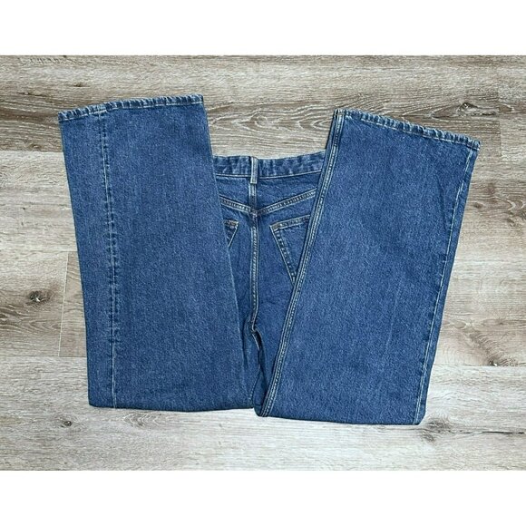 & Other Stories Paris Atelier High Waist Wide Leg Jeans Blue Medium Wash Size 26 - Picture 7 of 11